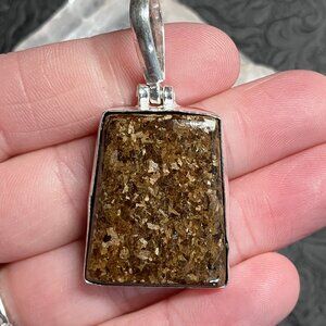 Bronzite Pendant Crystal Stone Jewelry